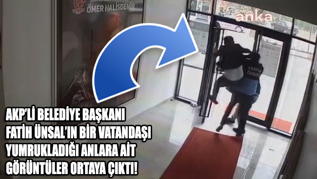 AKP'li belediye başkanının bir vatandaşı yumrukladığı anlara ait video görüntüleri ortaya çıktı!