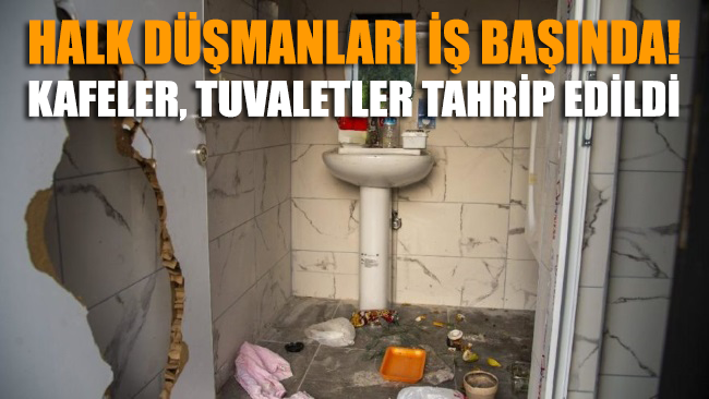 Mersin’de tuvalet vandallığı